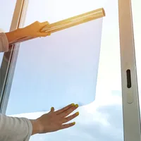 Film adhésif transparent isolant pour vitres, haute résistance à la chaleur, protection UV, pare-soleil décoratif pour voiture et maison