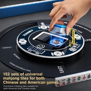 Portable Automatic Mahjong <b>Table</b> Suitcase Stylewith Handle 4-Player <b>Folding</b> Machine With Tiles for Home Travel Portable Automati - Product Image 3