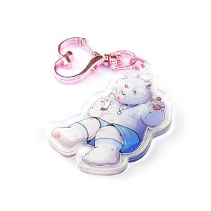 High Quality Transparent Colored Digital Photo Acrylic Keychain Waterproof Cartoon Pattern Wholesale at Low Price