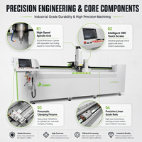 Machine de perçage et de fraisage CNC à 4 axes JUNDE, intelligente, efficace et durable, de 3 mètres, pour la fabrication de cadres de fenêtres en aluminium
