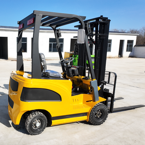 מלגזה חשמלית בעלת ארבעה גלגלים עם אישור CE, סוללת ליתיום-יון 1 טון, גובה הרמה 3-9 מטר, מלגזה הידראולית מיני לחצר מפעל - Product Image 3