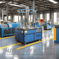 Machine de pulvérisation interne automatique de plateau tournant d'équipement de peinture de tasse et de vase d'eau d'acier inoxydable avec des composants de noyau de PLC