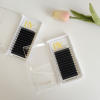 Extensions de cils 5D en W, cils individuels en W 0,07 mm C CC D, super doux, faits à la main, en cheveux synthétiques, qualité supérieure naturelle, éventails pré-faits