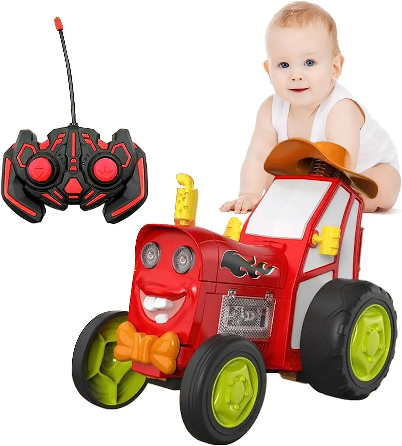 Ept Magic Cartoon Afstandsbediening Rc Springen Stunt Auto Speelgoed Voor Kinderen Met Licht Geluid