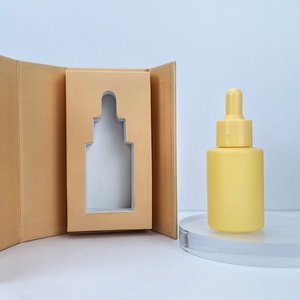 Botella de vidrio con gotero de hombro plano de 30 ml (2 oz) para aceite esencial y sérum, con caja magnética - Product Image 5