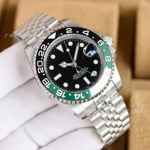 Reloj Mecánico Automático Luminoso para Hombre, Serie Laojia Greenwich <span class=keywords><strong>Cola</strong></span> Ring Pepsi Ring, Resistente al Agua, para Buceo - Product Image 4