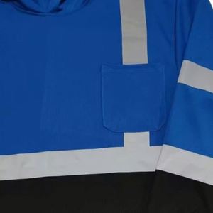 OEM/ODM ANSI Class Multi-Size Pocket <b>Construction</b> <b>Work</b> Customized Logo Reflective Safety Hoodie - Product Image 3