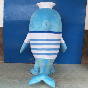 Adorable Peluche de Delfín Azul de Anime, Disfraz de Mascota de Alta Calidad, Adorable y Móvil, en Venta, Talla XL para Fiestas - Product Image 5