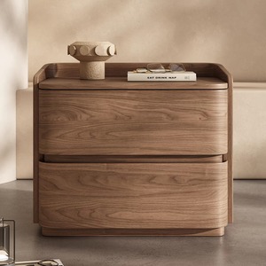Nuovo Comodino Moderno di Lusso Leggero e Creativo in Legno Massello con Rivestimento in Pelle per <span class=keywords><strong>Camera</strong></span> <span class=keywords><strong>da</strong></span> Letto - Product Image 1