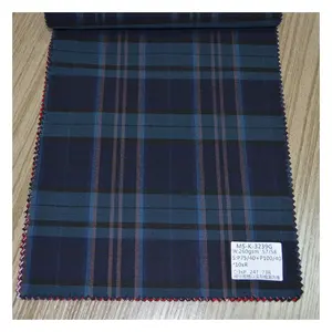 Yehua woven scottish viscose nylon polyester spandex yarn dyed check stretch plaid twill bengaline fabric for pant leggings