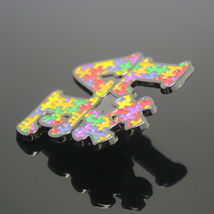 Productos de recuerdo de concientización sobre el autismo, broche para niños, regalos, piezas de rompecabezas esmaltados, Pin de solapa de amor, insignia, alfileres de autismo personalizados - Product Image 4