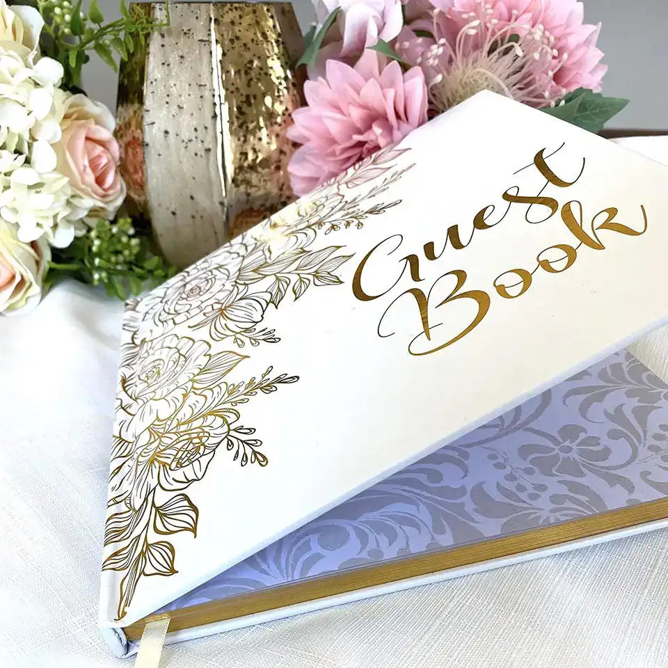 Custom Goudfolie Hot Stamping Hardcover Event Conference Gastenboek Register