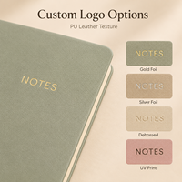 Cahier d'École Pastel A6/A5 Personnalisable Couverture en Cuir PU Souple Portable Journal Journal Papier Ligné Scrapbook Cahier de Papeterie