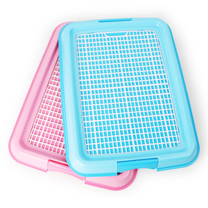 Wholesale Plastic Doggie Indoor Pet Potty Tray Park Corner Dog Toilet Dog Wee Pee Pads Tray Toilet for Dog - Product Image 1