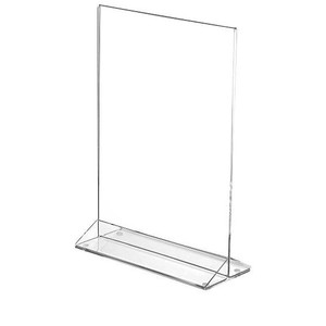 Giá Đỡ Giấy Acrylic <span class=keywords><strong>A5</strong></span> Tùy Chỉnh Nam Châm Cao Hình Chữ T Chất Lượng Cao Giá Đỡ Giấy A4 Giá Đỡ Thực Đơn - Product Image 4