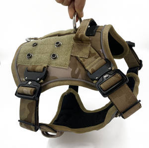 <span class=keywords><strong>Harness</strong></span> anjing dengan pegangan, rompi anjing layanan tanpa tarik jenis besar, rompi anjing dapat disesuaikan untuk latihan - Product Image 3