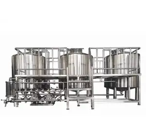 Tanks Fermentation 500L Stainless Steel Mixing Stirred Water Cool Jacked Fermenter Tank For Sale