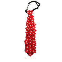 Cravate Noire Florale Pré-nouée pour Femme, Style Académique, Accessoire de Chemise Uniforme JK, Esthétique Vintage pour Dames