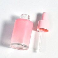 Flacon compte-gouttes en verre avec bouchon en plastique, huile essentielle de parfum pour cheveux, huile pour cuticules, huile pour le corps, huile pour barbe, rose personnalisée, 30 ml, 1 oz
