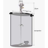 Mélangeur pneumatique antidéflagrant en acier inoxydable pour IBC, mélangeur chimique pour peintures et fûts d'huile, résistant à la corrosion, avec levage intégré