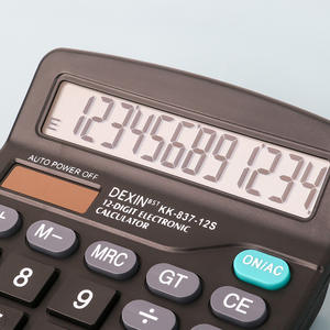 Calculadora solar de pantalla grande de doble potencia de 12 bits, contabilidad financiera, ordenador a color, material plástico real, electrónica de consumo - Product Image 4