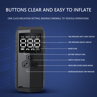 Automatic Rechargeable Electric Mini Digital Wireless Portable Cordless Tyre Inflator Car Air Pump Compressor Tire Inflators 12V