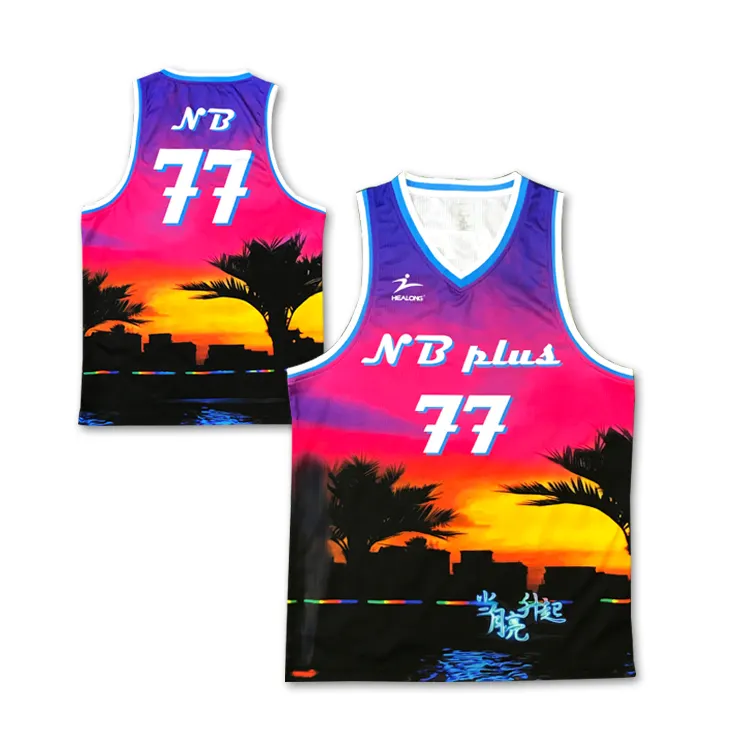custom embroidery pattern design basketball uniforms wear wholesale sublimation basketball jerseys