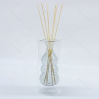 Bouteilles vides de diffuseur de roseau de parfum de Borosilicate en verre de conception Unique de Double couche transparente pour l'huile essentielle