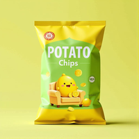 Sac d'Emballage Personnalisé à Soufflet en Aluminium Imprimé du Logo pour Snacks, Chips, Chocolat, Popcorn, Noix, Barres Énergétiques