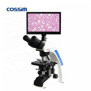 <span class=keywords><strong>Microscope</strong></span> biologique numérique professionnel trinoculaire avec écran LCD vidéo de 11,6 pouces, caméra de <span class=keywords><strong>microscope</strong></span> avec écran - Product Image 2