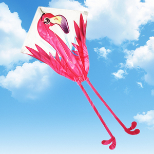 Cerf-volant <span class=keywords><strong>en</strong></span> forme de diamant coloré <span class=keywords><strong>en</strong></span> gros, 56 cm x 115 cm, cerf-volant à longue queue flamant rose, cerf-volant <span class=keywords><strong>en</strong></span> forme de diamant de grande taille - Product Image 3