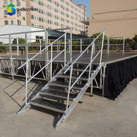 Plateformes de Scène en Aluminium, Scène Extérieure, Scène Mobile pour Concerts, Événements, Mariages, Scène Portable