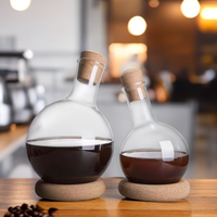 Carafe à vin créative en forme de gourde pour bars et fêtes à la maison, bouteille de whisky, ensemble de verres à vin avec socle en bois