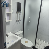 Villa mobile de luxe 40 pieds x 20 pieds, 2, 3 ou 4 chambres, maison modulaire préfabriquée extensible, maison conteneur avec mur en verre, maison préfabriquée