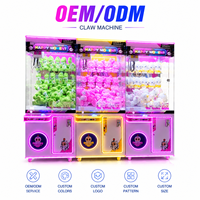 2026 Custom Graffiti 3-Spieler-Klauenautomat mit RGB-LED und Metallgehäuse für Kinos und Einkaufszentren