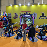 Machine de jeu vidéo d'arcade de tir Artillery Fury à monnayeur pour 4 joueurs, avec récompenses en tickets, pour enfants de plus de 6 ans, en anglais (FEC)