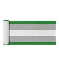Chemin de table en polyester à motif arc-en-ciel gay personnalisé avec imprimé Greyromantic, idéal pour la décoration de table à manger domestique