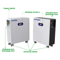 Stock UE Système solaire modulaire empilable 51.2V 200AH 10.24KWH pour l'énergie domestique avec roues pivotantes, sortie CA, batterie LiFePO4 portable CAN