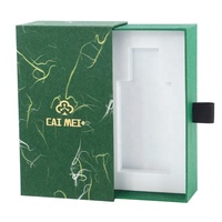 Boîtes rigides en papier avec tiroir coulissant, logo personnalisé en relief, laminage mat, recyclables, emballage de parfum vide, boîte cadeau