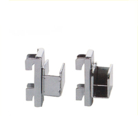 Support droit pour tube carré double rangée de cartes