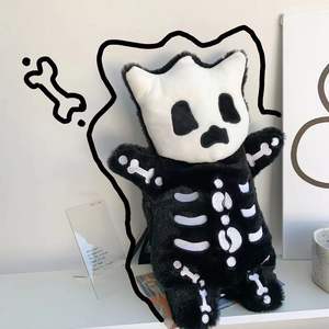 Mochila de dibujos animados de juguete de peluche de calavera al por mayor, monedero bonito para niña, bandolera de hombro para estudiante, regalo de Halloween para niños - Product Image 4