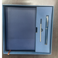 Carnet de notes professionnel A5 officiel et ensemble stylo exécutif avec marqueur à double ruban, papier 100 g/m², coffret cadeau de carnet de notes A5 pour le bureau