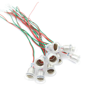 E10 lampholder với dây dẫn bóng đèn cơ sở Ổ cắm mini ánh sáng bóng đèn chủ E10 mini nhựa ánh sáng bóng đèn cơ sở đèn chủ - Product Image 2