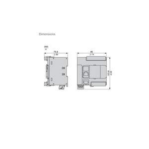 Logic คอนโทรลเลอร์16IO 24V DC (Schneider) TM221CE16U PLC พร้อมพอร์ตอีเทอร์เน็ต - Product Image 3
