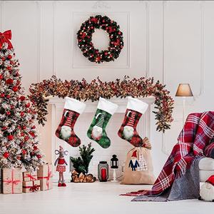 Sac cadeau de Noël 2023 en promotion, décorations de Noël, flocon de neige, nain, Père Noël, chaussettes de Noël - Product Image 6