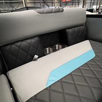 Bateau Tritoon de luxe à deux étages de 27 pieds avec toboggan Bateau à passagers électrique pour la dérive et la pêche Vente directe de Chine