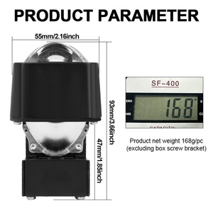 Projecteur LED A5 à positionnement précis, lentille LED, puces LED 3570, H7 H4 9005 9006, mini 1,5 pouce pour accessoires de feux de brouillard de voiture - Product Image 6