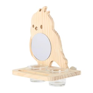 Support de miroir pour oiseaux avec design détachable pour divertissement, <span class=keywords><strong>anti</strong></span>-dépression, alimentation/abreuvement - Product Image 1