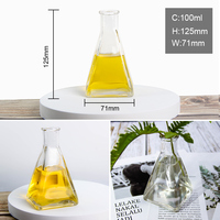 Pot de parfum de bouteille de diffuseur en verre transparent rechargeable pour la maison vide pour bâtons de diffuseur de roseau de remplacement