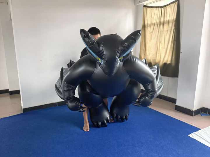 Newest Design Cosplay PVC Inflatable Black Dragon Suit for Adult Party ...